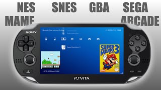 Play Retro Games on PS Vita 2024 NES SNES SEGA MAME Arcade [upl. by Nesyrb]