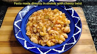 cooker madhe jhatpat banwla pasta tehi aadhi boil na karta  macroni recipe  marathi recipes [upl. by Anem]