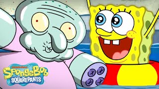 Squidward Becomes A Pool Toy 💦  quotSwimming Foolsquot Full Scene  SpongeBob [upl. by Amethist273]