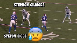 Stefon Diggs Vs Stephon Gilmore amp Daron Bland 🔥👀 WR Vs CB Bills Vs Cowboys 2023 highlights [upl. by Cosette]