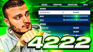 🚨 Unbeatable Pro 4222 FC24 Best Custom Tactics 😍🔥 [upl. by Iba]