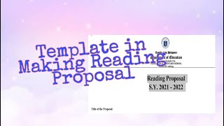 How to Make Reading Proposal I Teacher Anj [upl. by Oj]