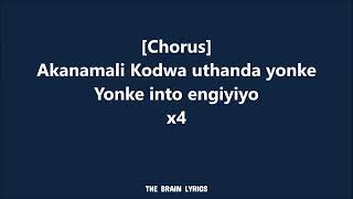 Sun EL Musician  Akanamali Feat Samthing Soweto karaoke amp Lyrics karaoke lyrics [upl. by Analim]