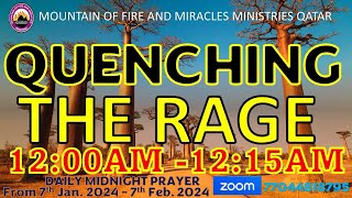 QUENCHING THE RAGE PRAYERS 7TH JANUARY 2024 MFM QATAR [upl. by Streeto]