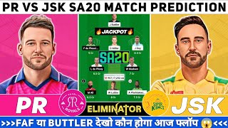 PR vs JSK dream11 Prediction today match PR vs JSK ELIMINATOR dream11 team SA20 league 2024 SAT20 [upl. by Mairam]