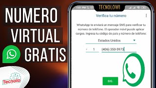 Número Virtual GRATIS para WhatsApp  También para Llamar o Mensajear SMS [upl. by Liuka]