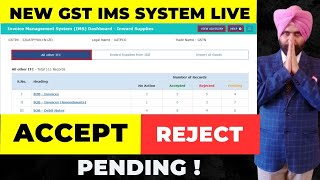 NEW LIVE GST INVOICE MANAGEMENT SYSTEM I IMS ON GST PORTAL I GSTR 2B I GSTR 3B FILING I from oct 24 [upl. by Allenod]