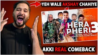 Hera Pheri 3 OFFICIAL Update By AKSHAY KUMAR  Akshay Kumar Upcoming Movie Official News From Akki [upl. by Rudyard]