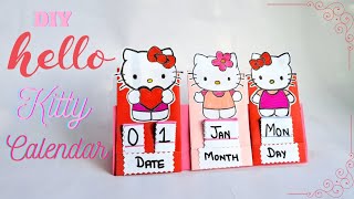 How To Make Desk Calendar 2024  Paper Craft For School  Mini Paper Calender  DIY Calender kawaii [upl. by Gariepy]