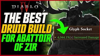 4000x Damage Best Druid Build for Abattoir of Zir  Diablo 4 Season 2 Druid [upl. by Ahseetal]