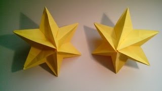 Como hacer una estrella modular de origami 3D decoración navideña [upl. by Sternberg]