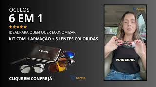 Óculos modelo feminino VÁRIAS LENTES em UMA ARMAÇÃO [upl. by Nahsed]