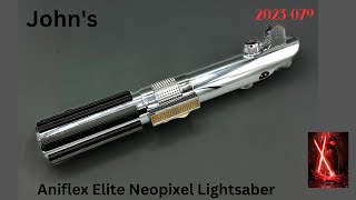 Johns Aniflex Elite quotAnakin Skywalkerquot Neopixel Lightsaber with Proffie [upl. by Narual]