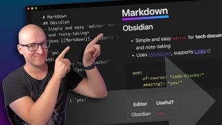 Use Obsidian BEST Markdown editor for note taking and tech docs [upl. by Cadell]