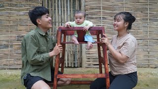 How to make a baby high chair from wood and a kitchen sink for mom [upl. by Eberta]