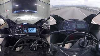 Yamaha R3 Top Speed Axis Dyno vs Street [upl. by Handy647]