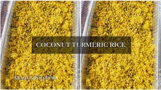 Coconut Turmeric Rice Made Simple Party Coconut Curry Rice [upl. by Mcdougall]