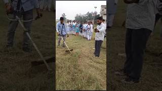 Hand Mower Grass Cutter practice trending practical [upl. by Sgninnej]