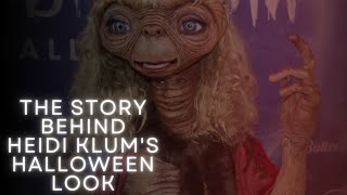 Heidi Klum Becomes ET for Halloween in a SHOCKING 4ft Rubber Suit [upl. by Aisan723]