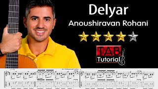 Delyar by Anoushiravan Rohani  دلیار  Tutorial  Sheet amp Tab [upl. by Elehcim]