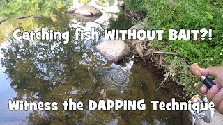 Catching Fish WITHOUT BAIT Hook ONLY Witness the DAPPING GiveAway Included Wilmington DE [upl. by Encratia565]