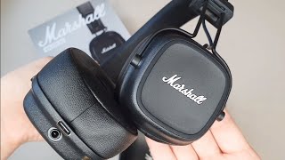 MARSHALL MAJOR IV review  battle with airpods max [upl. by Yemarej]