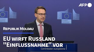 Wahl in Moldau EU wirft Russland quotbeispiellose Einflussnahmequot vor  AFP [upl. by Nohtan]