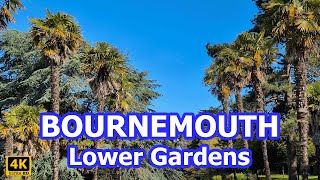 BOURNEMOUTH  4K  Dorset England  Lower Gardens [upl. by Eidnahs]