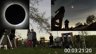 Total Solar Eclipse Reaction April 8 2024 Scott City MO [upl. by Initsed]