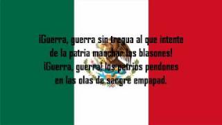 Himno Nacional Mexicano con Letra [upl. by Anitsirhcairam]