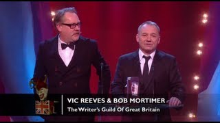 The Writers Guild of Great Britain Vic Reeves amp Bob Mortimer  British Comedy Awards 2012 [upl. by Fabiano]