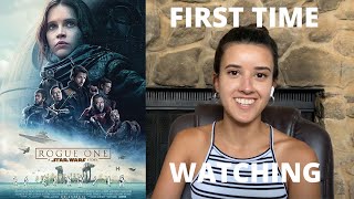 STAR WARS ROGUE ONE REACTION FIRST TIME WATCHING [upl. by Minoru]