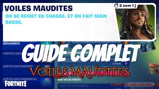 Fortnite Guide Complet Quêtes Voiles Maudites  CODE DES PIRATES REGLE 2 [upl. by Revlys]