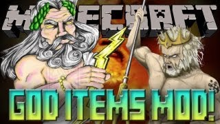 MINECRAFT  GOD ITEMS MOD 162 Mod Showcase [upl. by Eisoj172]