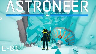 Astroneer E81 Glacio North Pole Gateway Activated and Vintage Probe Found [upl. by Fidole570]