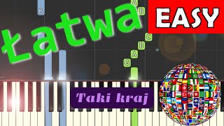 🎹 Taki kraj Jest takie miejsce Jan Pietrzak  Piano Tutorial łatwa wersja 🎵 NUTY W OPISIE 🎼 [upl. by Aratehs]