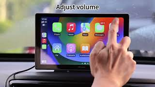 Portable Car Stereo 991CP F133  9 inches Carplay amp Android Auto  Unboxing and Features  English [upl. by Asital]