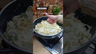 Easy And Quick Alfredo Pasta Recipe By Kitchen With Noonzay  shorts alfredopasta cookingshorts [upl. by Aznarepse844]