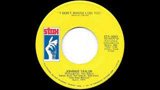 Johnnie Taylor  I Dont Wanna Lose You SOUL [upl. by Ennaira]