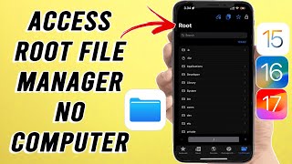 Root iOS  Access Root File Manager on iPhoneiPad No Jailbreak [upl. by Shriner]