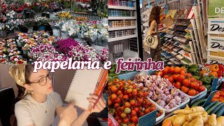 VLOG  Como Organizo Minha Semana Materiais Novos de Arte Escolhendo Livro no Sebo [upl. by Jarad983]