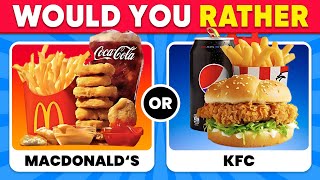 Would You RatherJunk Food Edition 🍔🍕🍟  Quiz Smart Show [upl. by Marchelle]