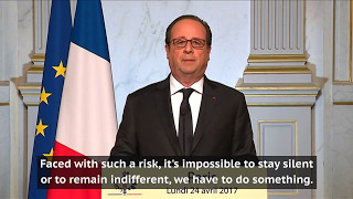 Francois Hollande calls on French to back Emmanuel Macron [upl. by Warfeld]