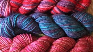 Adventures in hand dyed yarn crocheting and knitting [upl. by Eatnwahs]