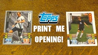 Topps PRINT ME Opening Match Attax 201516 [upl. by Jozef]