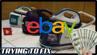 eBay Joblot of FAULTY Steam Generator IRONS  Can I FIX Them [upl. by Htor720]