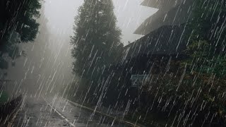 Rain Sounds For Sleeping  99 Instantly Fall Asleep With Rain And Thunder Sound At Night [upl. by Rosane]