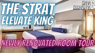 THE STRAT ELEVATE KING ROOM TOUR  NEWLY RENOVATED STRATOSPHERE LAS VEGAS  UPGRADE ROOM WALKTHROUGH [upl. by Cyrill]