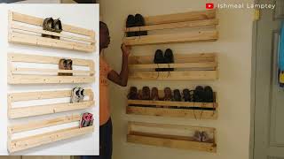 Making a Simple DIY Shoe Rack from Pallets Part 1 [upl. by Helgeson]