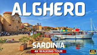 Alghero Italy 🇮🇹 Walking tour of Alghero beautiful city on SARDINIA [upl. by Lavoie938]